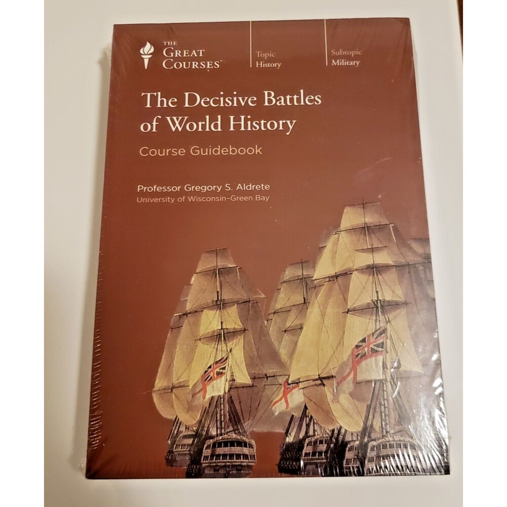 The Great Courses The Decisive Battles of World History 6 DVD, GUIDEBOOK SEALED